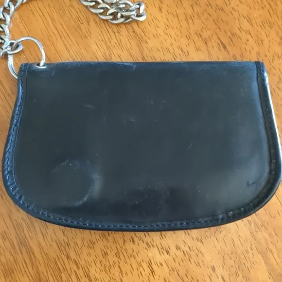 Harley-Davidson Black Leather Chain Wallet - Picture 7 of 8